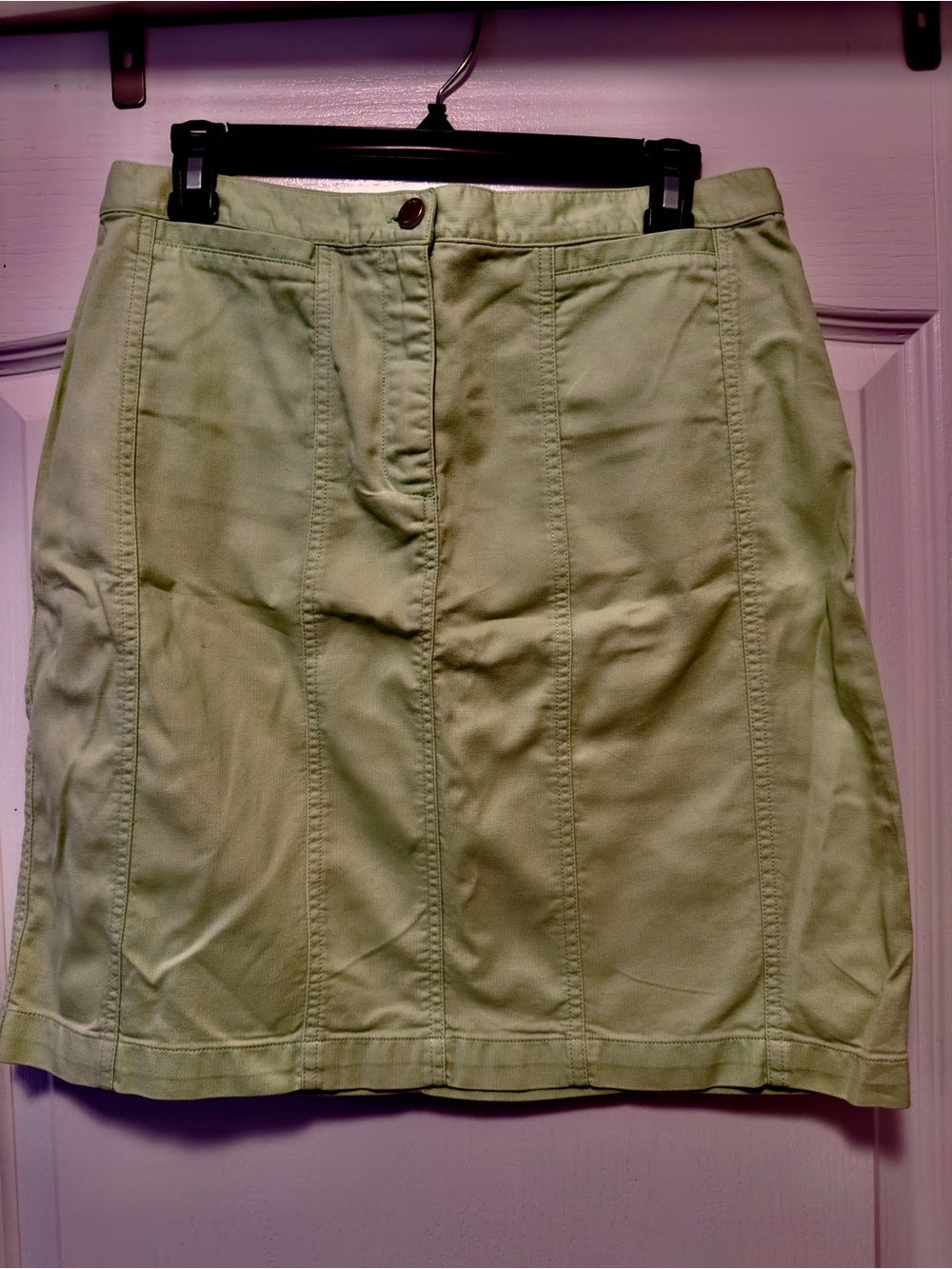 Jones New York Light Green Mini Skirt